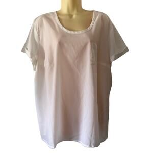 Avenue size 22/24. White Sheer Pullover Blouse